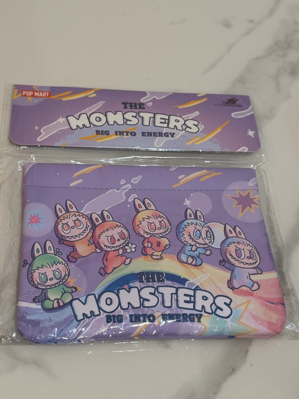 POP MART Labubu The Monsters Big Into Energy Storage Bag Pouch NWT